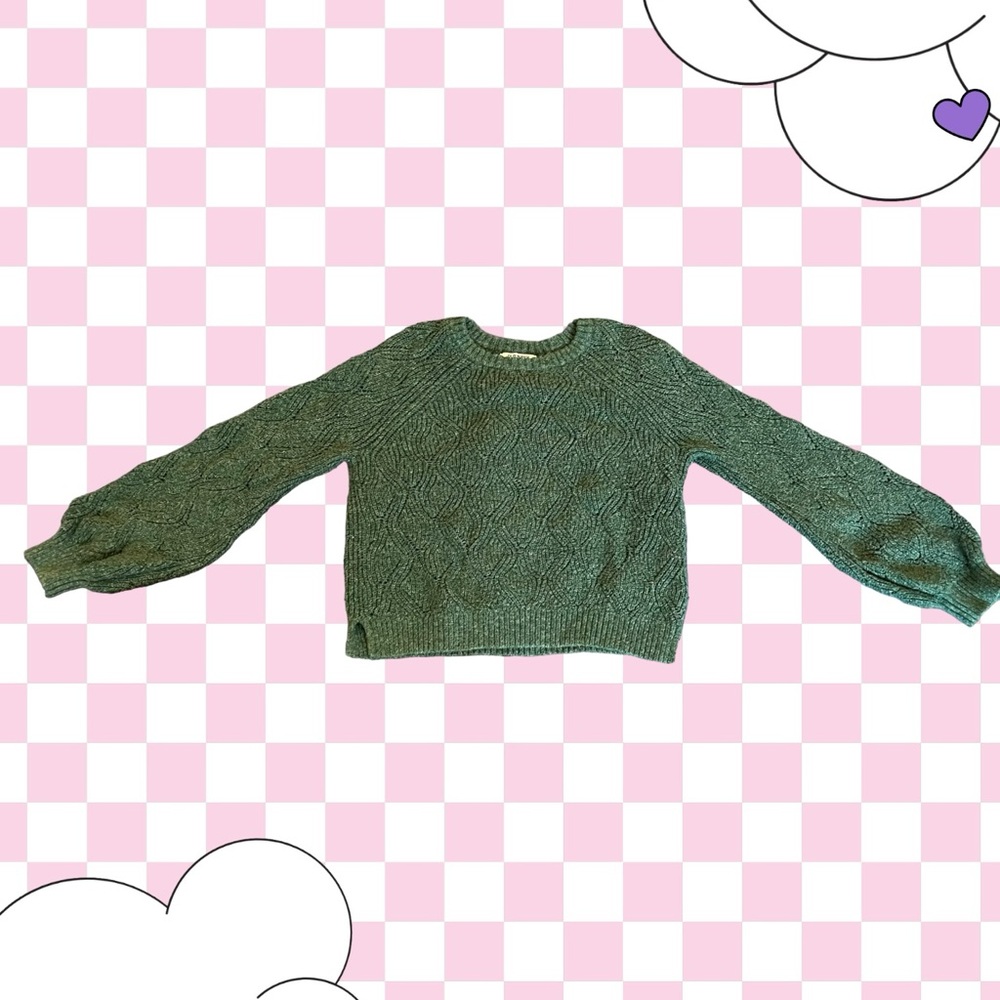 Old Navy casual green sweater-Girls size XL